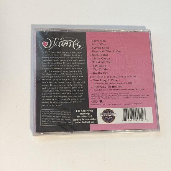Heart Little Queen New Sealed Music CD Classic Rock Hard Rock - Picture 3 of 5